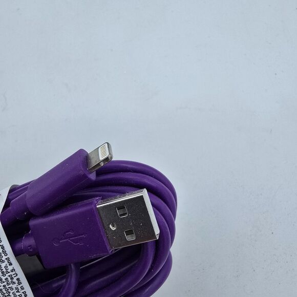 10 Foot Purple Wireless Gear Charging Cable Heavy Duty For iPhone/iPad New - Picture 4 of 5